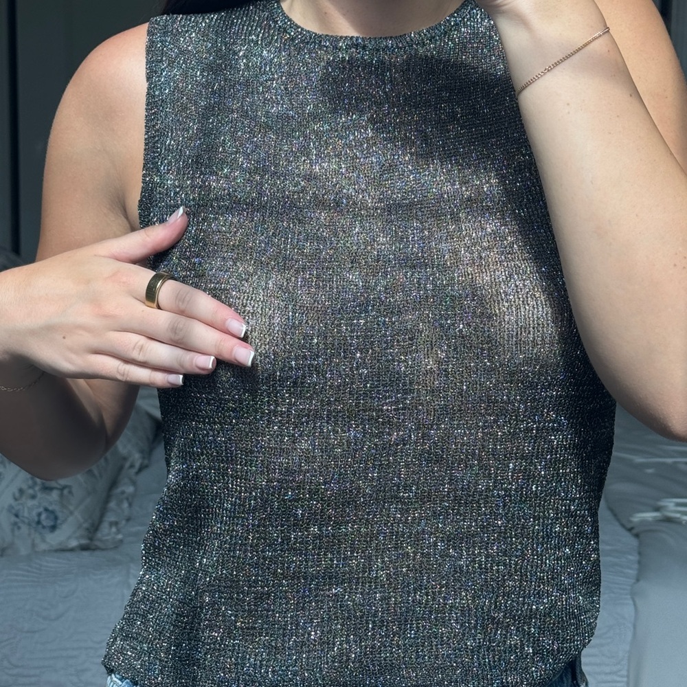 Sparkly Mesh Tank Top!